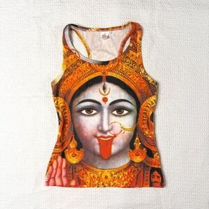 Ice Blue y2k kali graphic tank